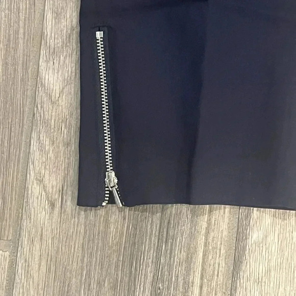 Rafaella Navy Ankle Length Elastic Waist Pants - Picture 6 of 9